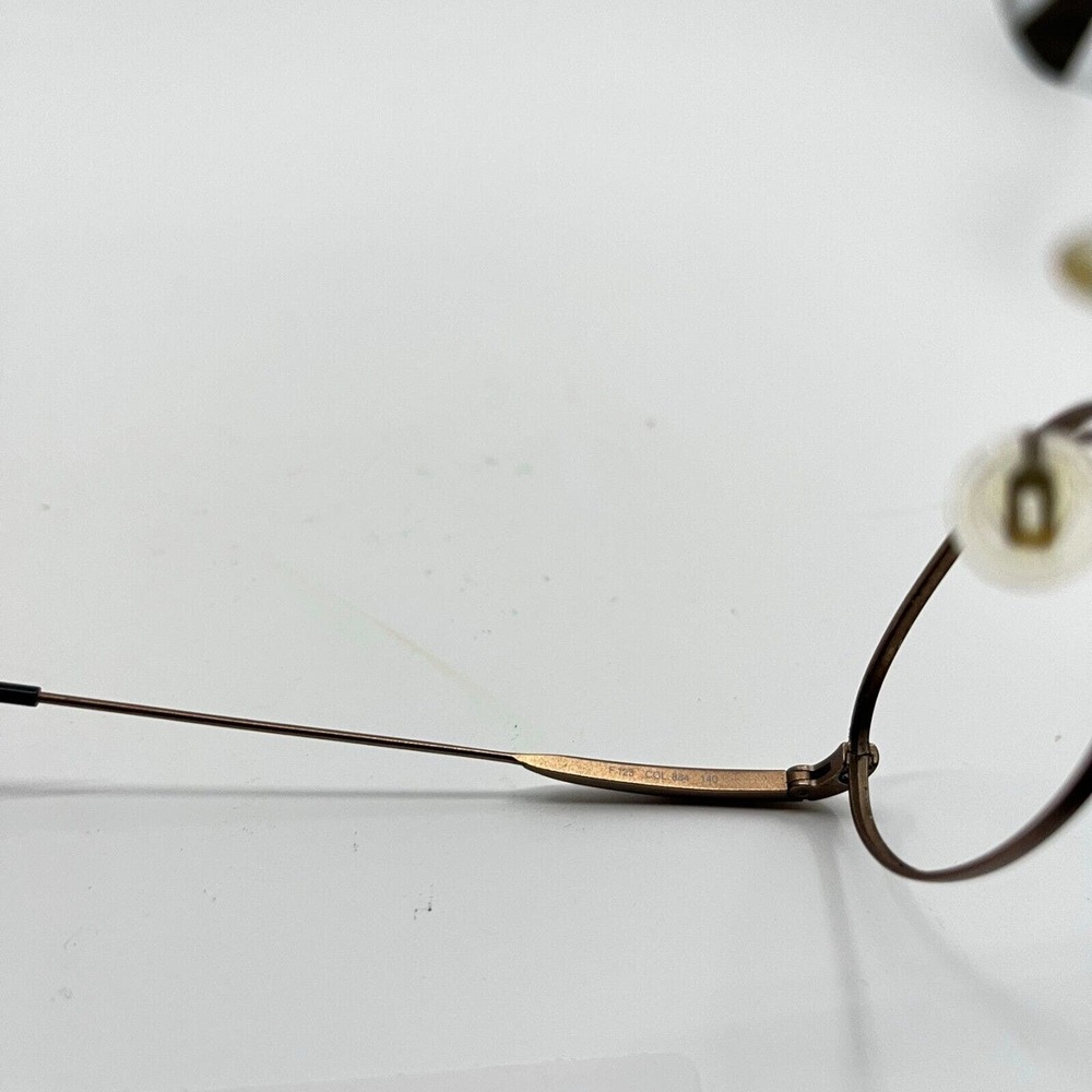 FENDI FENDISSIME Rare Gold Metal glasses F123 COL 884 49/19-140 mm H7263 - Picture 5 of 8